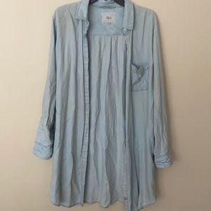 Rails denim shirt dress oversized